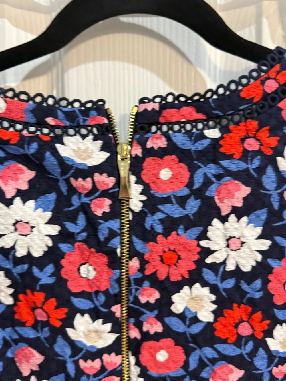 kate spade Navy Floral Sleeveless Shift Dress size 12 new without tags